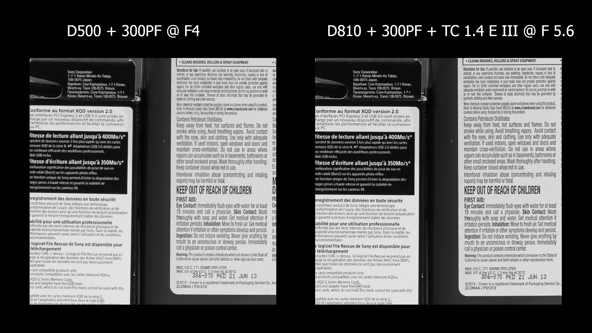 Comparison Test A Crop Camera Vs A 1 4x Teleconverter On Full Frame