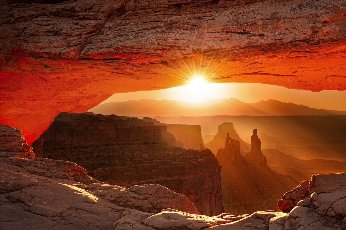 landscape arch sunrise