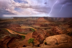 Dead Horse Point Lightening Strike